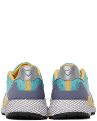 adidas x Human Made Blue Yellow Questar Sneakers