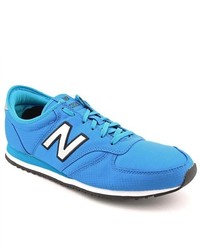 New Balance U420 Blue Textile Athletic Sneakers Shoes