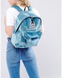 Hype Teal Velvet Backpack