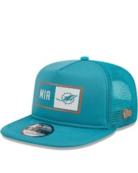 New Era Aqua Miami Dolphins Balanced Trucker 9fifty Snapback Hat