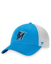 FANATICS Branded Aquawhite Miami Marlins Core Trucker Snapback Hat At Nordstrom