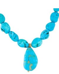 18k Turquoise Bead Necklace