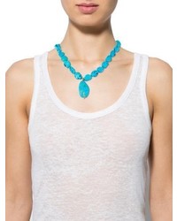 18k Turquoise Bead Necklace