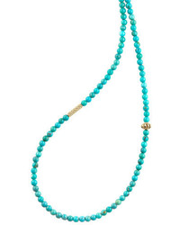 Lagos Icon Beaded Turquoise Station Necklace 34