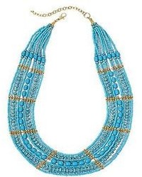 jcpenney Mixit Mixit Aqua Seed Bead Necklace