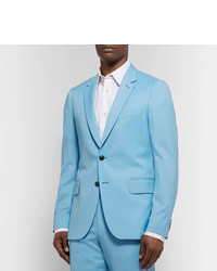 Paul Smith Light Blue A Suit To Travel In Soho Slim Fit Wool Suit Jacket