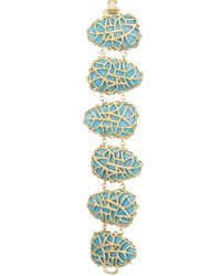 Kendra Scott Branch Bezel Bracelet Turquoise