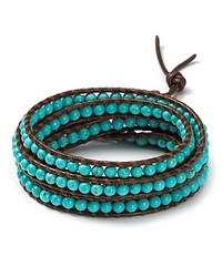 Chan Luu Brown Turquoise Five Wrap Bracelet