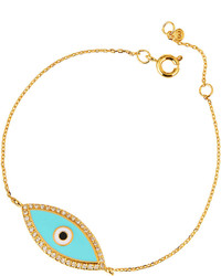 Tai Enamel Evil Eye Bracelet Turquoise