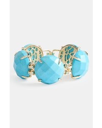 Kendra Scott Cassie Stone Line Bracelet Turquoise Gold