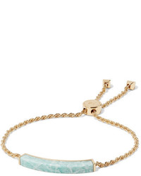 Monica Vinader Linear Gold Vermeil Amazonite Bracelet Turquoise 