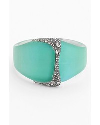 Alexis Bittar Lucite Encrusted Hinged Bangle