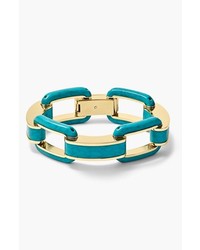 MICHAEL Michael Kors Michl Kors Modern Mix Link Bracelet Turquoise Gold
