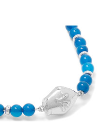 Isaia San Gennaro Bead And Silver Bracelet