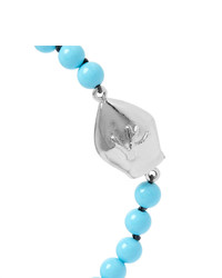 Isaia San Gennaro Silver Turquoise Bracelet