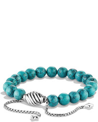 David Yurman Spiritual Beads Bracelet Wchinese Turquoise