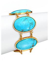 Stephanie Kantis Glam Turquoise Five Stone Bracelet