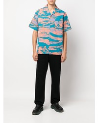 Maharishi Graphic Print Camp Collar Shirt