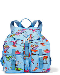 Aquamarine Canvas Backpack