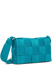 Bottega Veneta Blue Webbing Messenger Bag