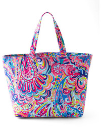 Lilly Pulitzer Psychedelic Sunshine Palm Beach Tote