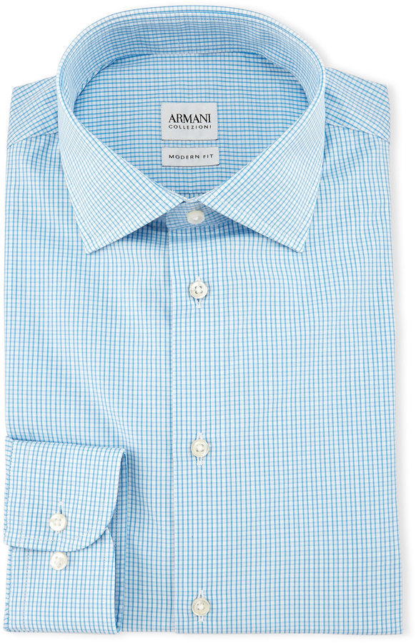 Long Sleeve Dress Shirt Aqua, $325 ...