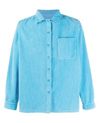 Aquamarine Corduroy Long Sleeve Shirt