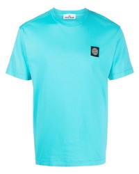Stone Island Chest Logo Patch Detail T Shirt