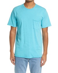 rag & bone Miles Cotton Pocket T Shirt In Bright Blue At Nordstrom