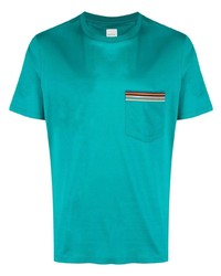 Paul Smith Stripe Trim Short Sleeve T Shirt