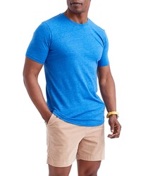 Goodlife Tri Blend Scallop Crew T Shirt In Lapis Blue At Nordstrom