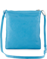 Balenciaga Classic Flat Crossbody Bag Bright Blue