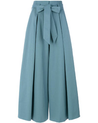 Temperley London Blueberry Tailoring Ruffle Culottes
