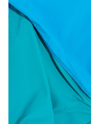 Araks Elmar One Shoulder Cutout Two Tone Swimsuit Turquoise