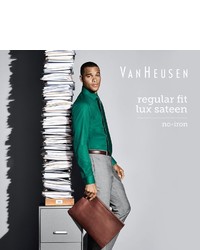 Van Heusen Regular Fit Lux Sateen Dress Shirt