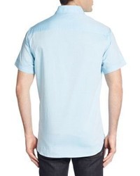 Saks Fifth Avenue Regular Fit Tonal Dot Cotton Sportshirt