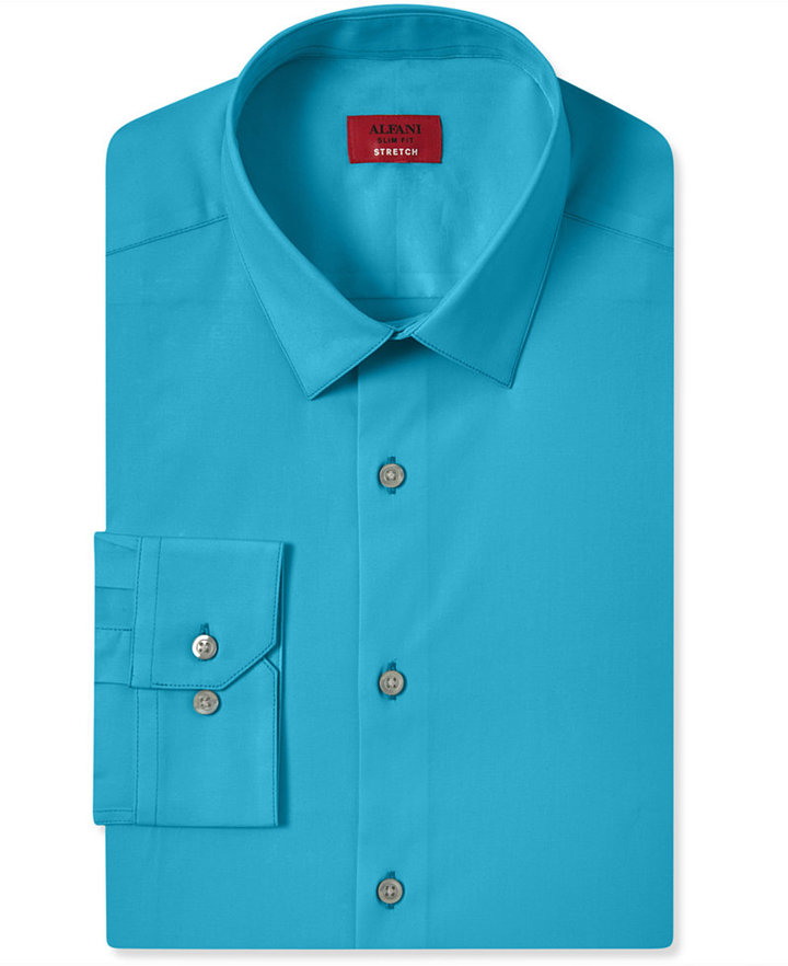 Alfani Spectrum Slim Fit Solid Dress Shirt, $52, Macy's