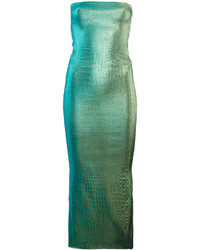 Area Fitted Strapless Dress