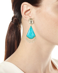 Alexis Bittar Crystal Lace Liquid Chandelier Earrings