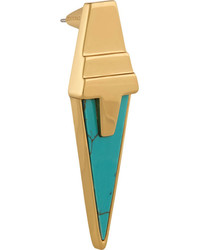 Eddie Borgo Gold Plated Turquoise Earrings