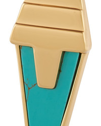 Eddie Borgo Gold Plated Turquoise Earrings