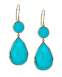 Ippolita Two Drop Earrings Turquoise