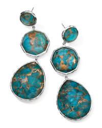Ippolita Wonderland Silver Crazy Eight Turquoise Earrings