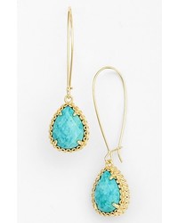 Kendra Scott Shelly Drop Earrings Turquoise Gold