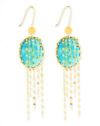 Lana Turquoise Chain Cascade Earrings