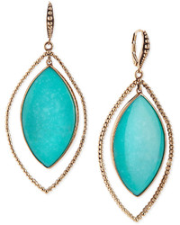 Stephen Dweck Nouveau Beaded Turquoise Marquis Earrings