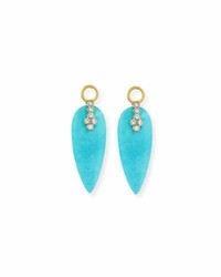 Jude Frances Provence Turquoise Diamond Earring Charms