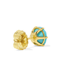 Ippolita Rock Candy 18 Karat Gold Turquoise Earrings