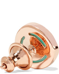Monica Vinader Siren Rose Gold Vermeil Amazonite Earrings Turquoise