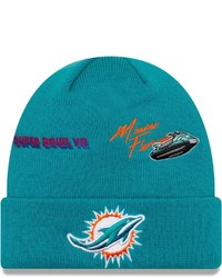 New Era Aqua Miami Dolphins Super Bowl Vii City Transit Cuffed Knit Hat At Nordstrom